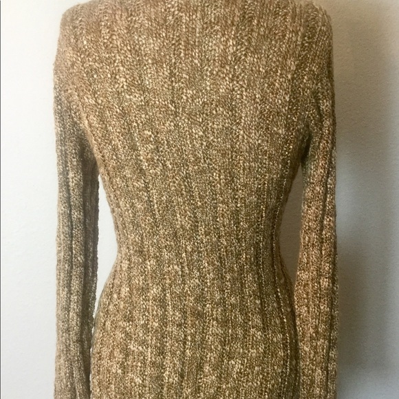 MS. J -EXTRA LONG TWEED ACRYLIC SWEATER,SIZE SMALL - Picture 4 of 6